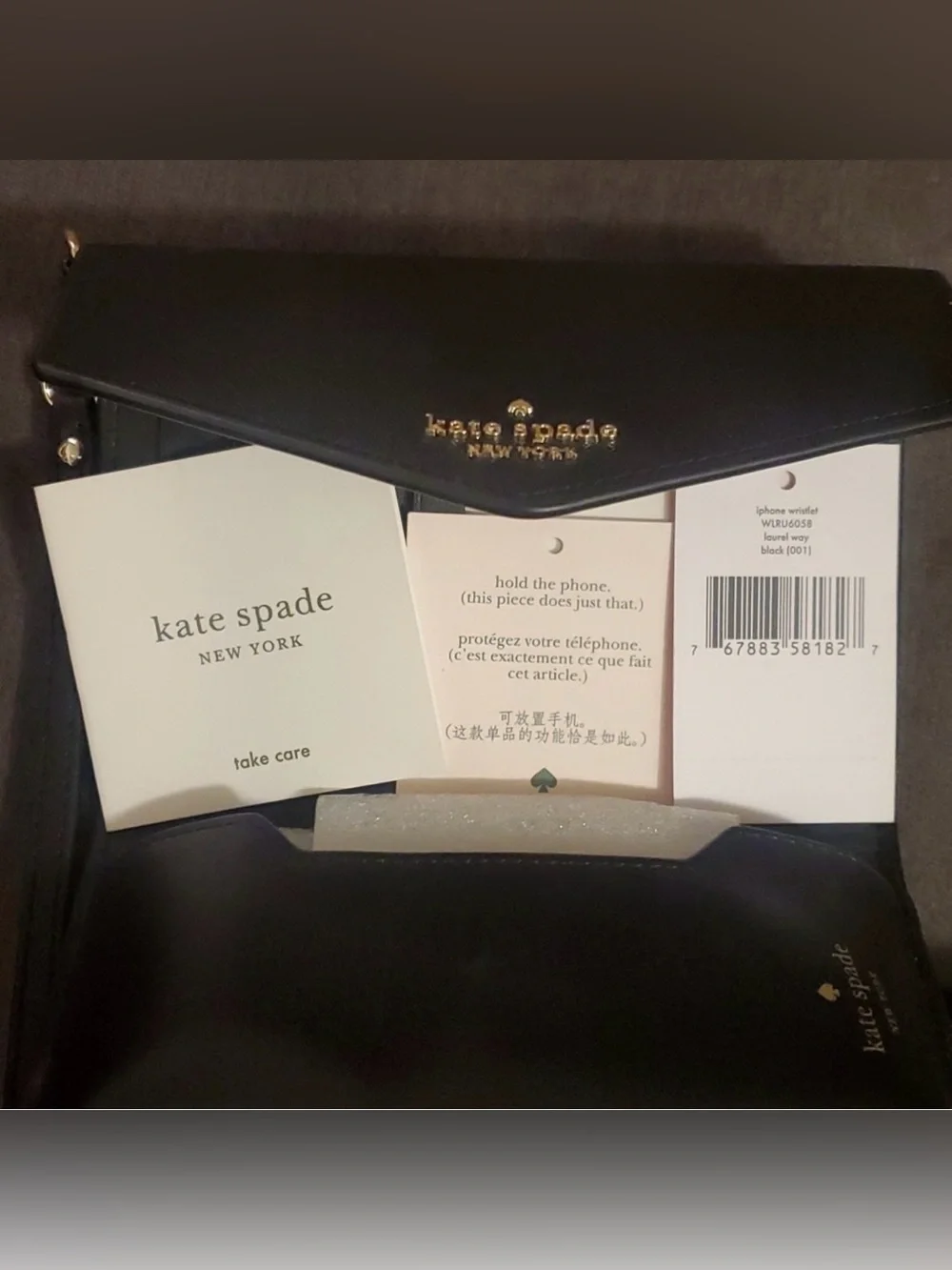 kate spade sleek black